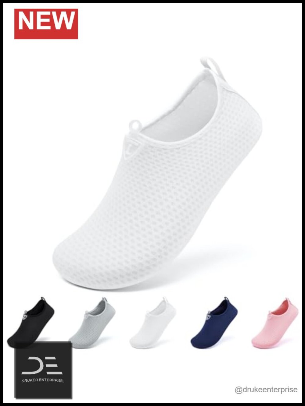Fast Drying Drain Hole Water Shoes Non-Slip Rubber Sole